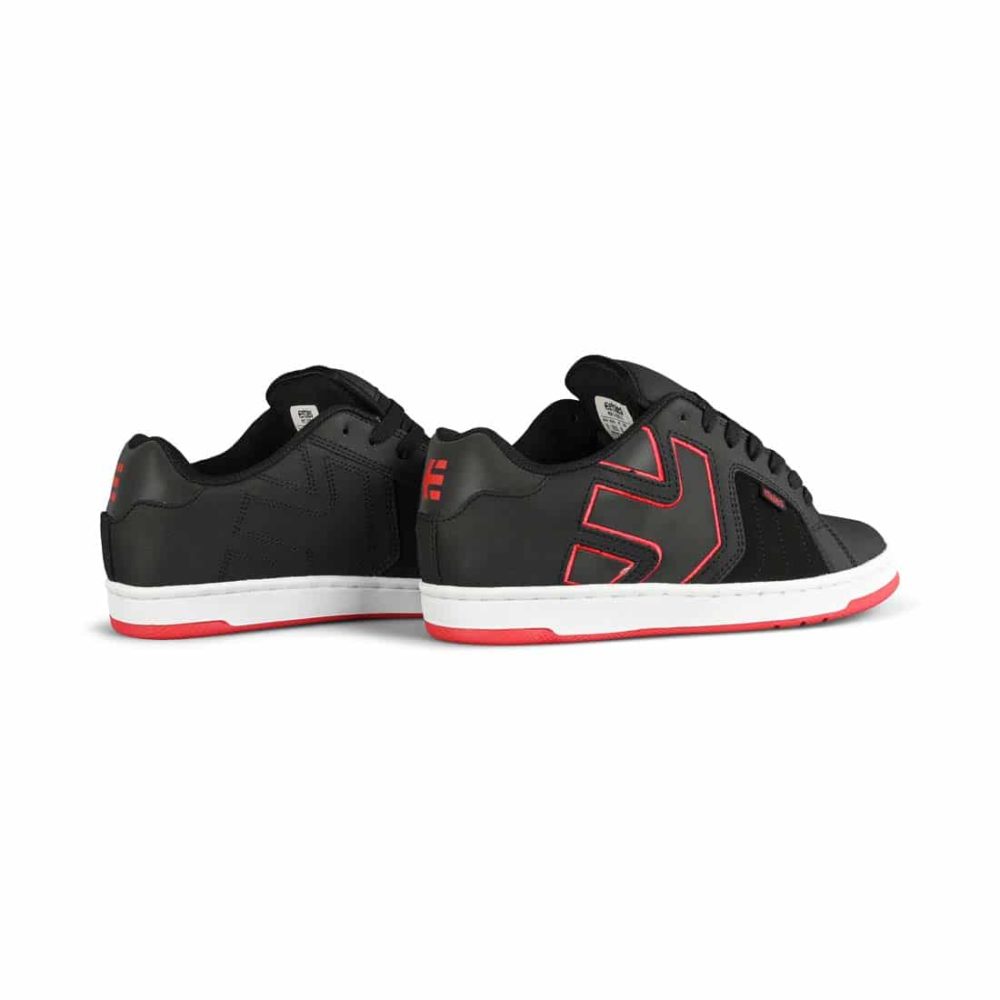 Etnies Fader 2 Skate Shoes - Black/White/Red