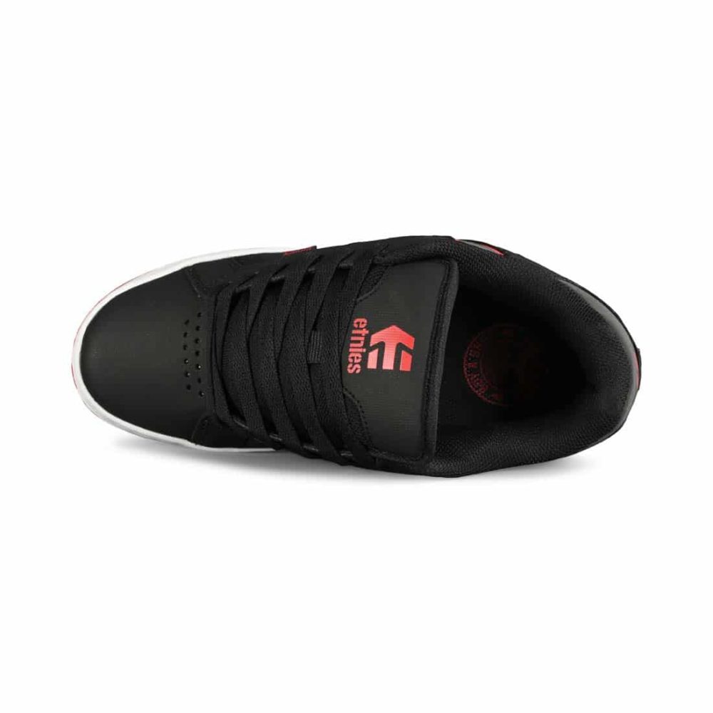 Etnies Fader 2 Skate Shoes - Black/White/Red
