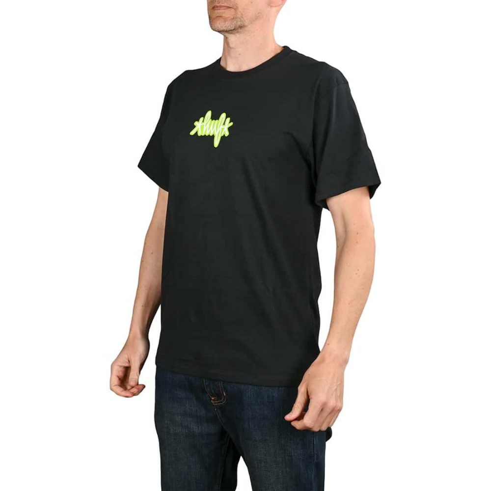 HUF Landmark Logo S/S T-Shirt - Black