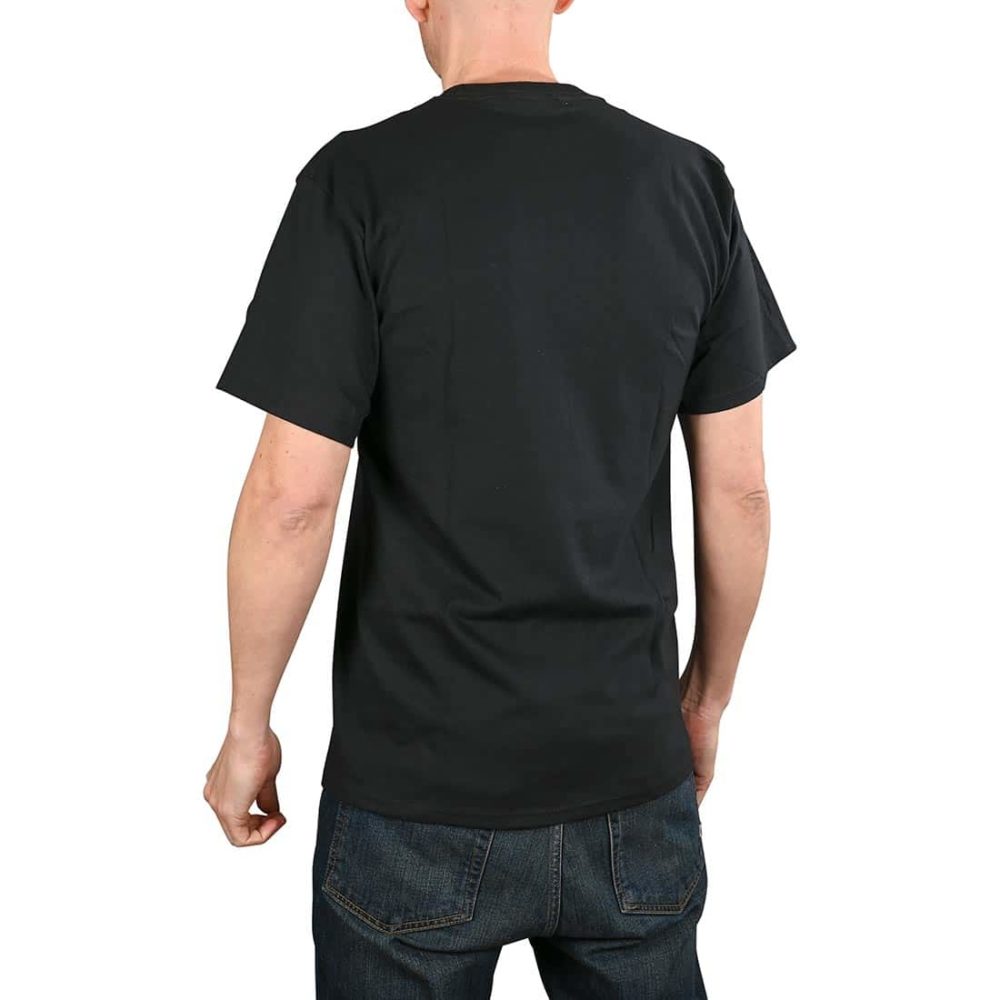 HUF Landmark Logo S/S T-Shirt - Black