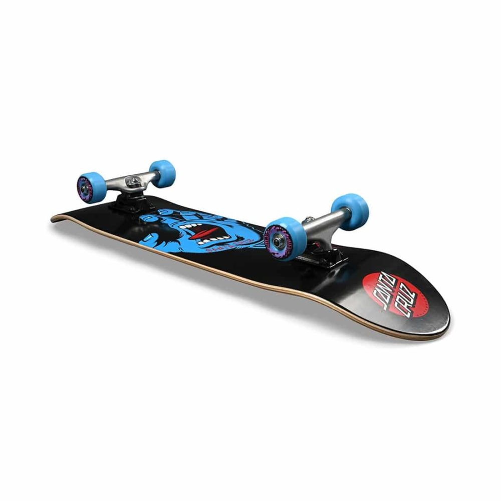 Santa Cruz Screaming Hand 8" Complete Skateboard - Black / Blue