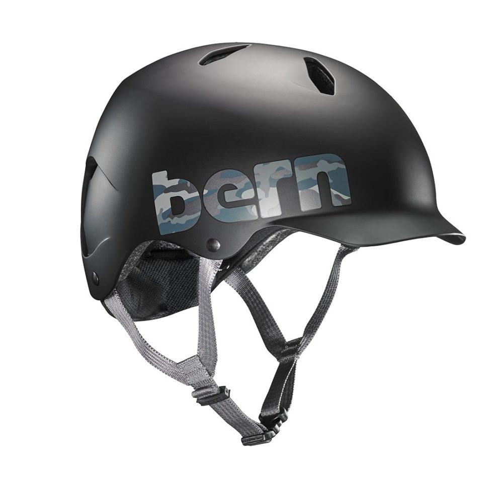 Bern Bandito EPS Youth Helmet - Matte Black / Camo Logo