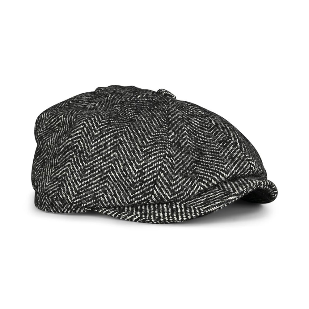 Brixton Brood Baggy Snap Cap - Black / White