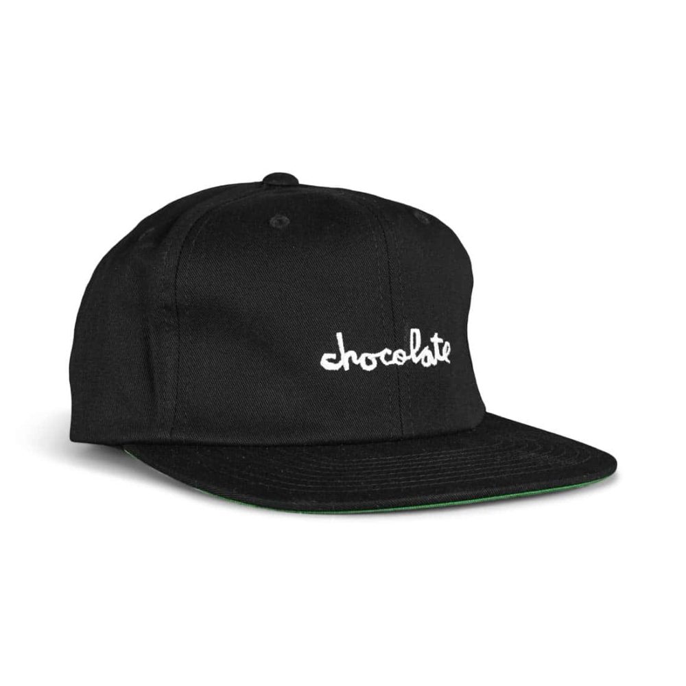 Chocolate Skateboards Chunk 6 Panel Strapback Cap - Black