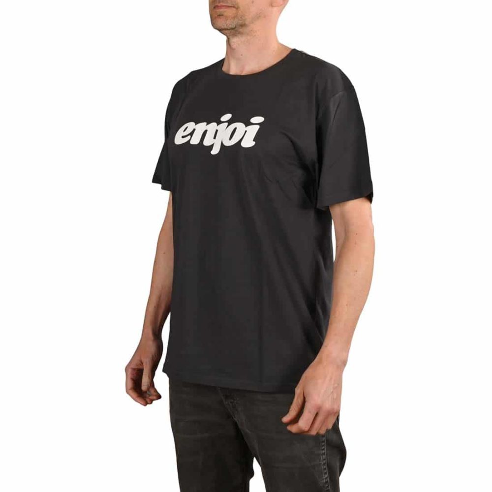 Enjoi Skateboards Flocked Premium S/S T-Shirt - Vintage Black