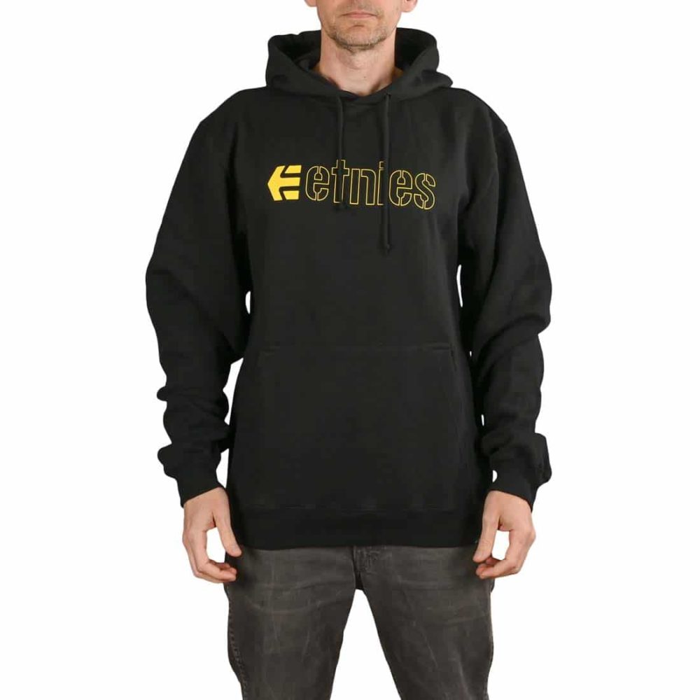 Etnies Ecorp Pullover Hoodie - Black / Yellow