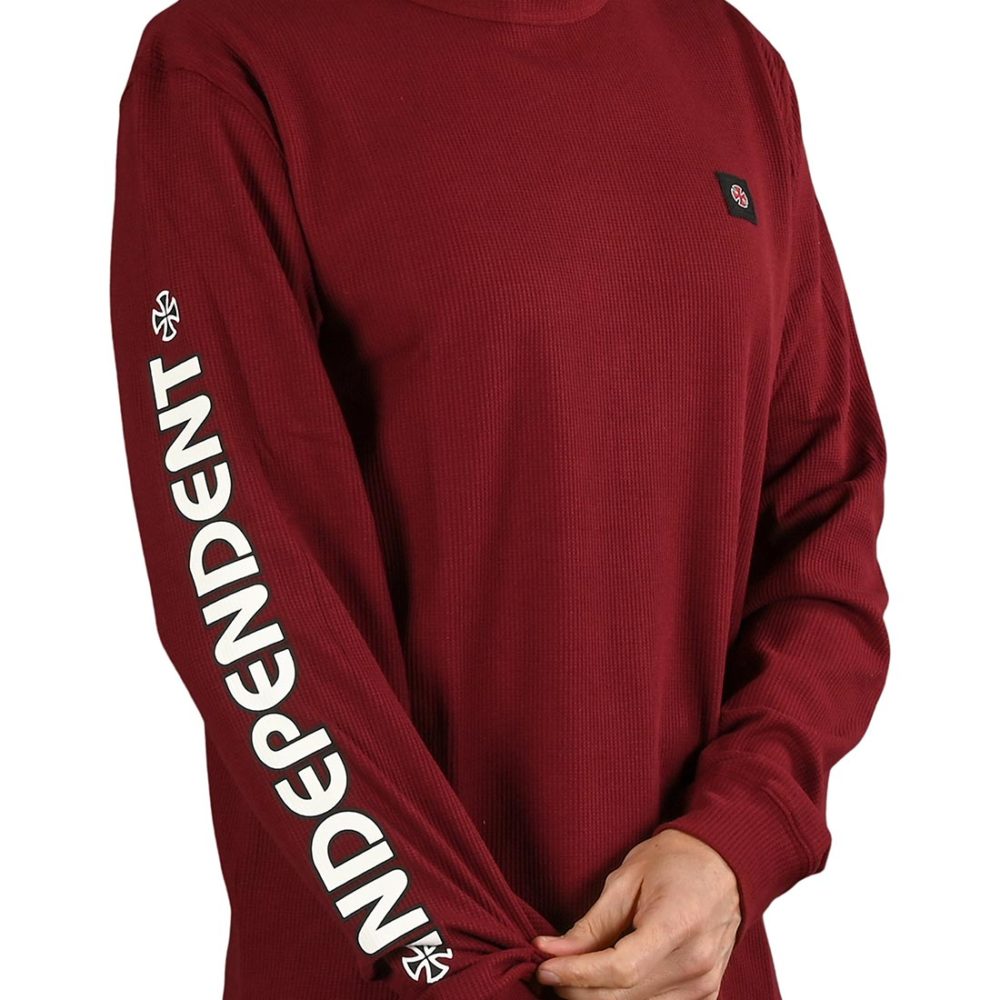 Independent Meld Thermal L/S T-Shirt - Oxblood