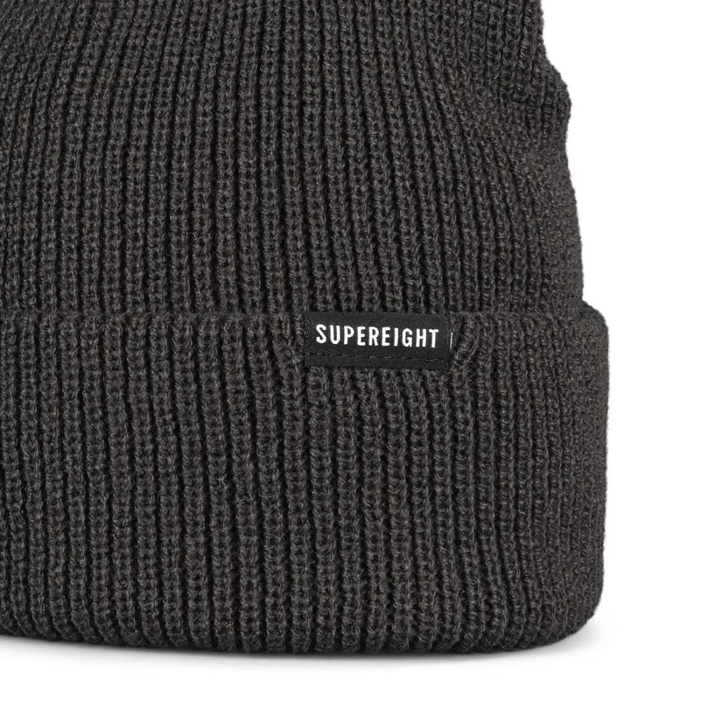 Supereight Supply Co Horizontal Beanie Hat - Dark Grey