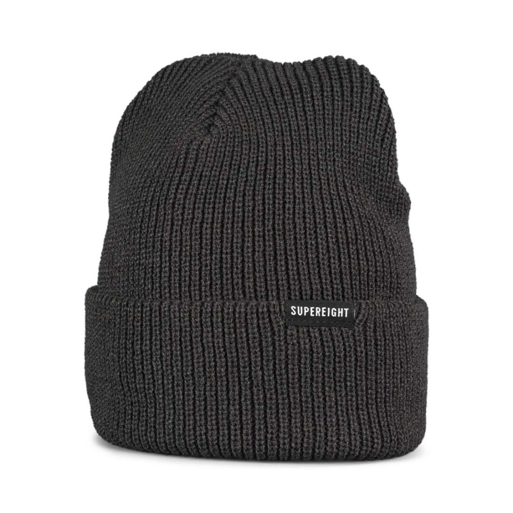 Supereight Supply Co Horizontal Beanie Hat - Dark Grey