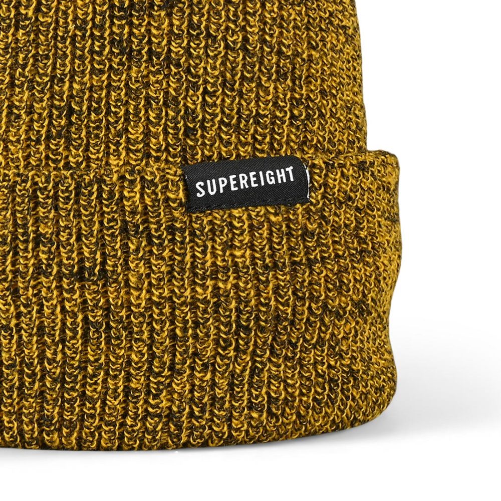 Supereight Supply Co Horizontal Beanie Hat - Yellow Heather