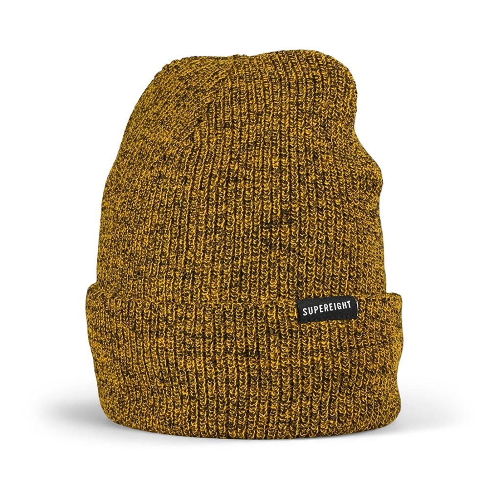 Supereight Supply Co Horizontal Beanie Hat - Yellow Heather