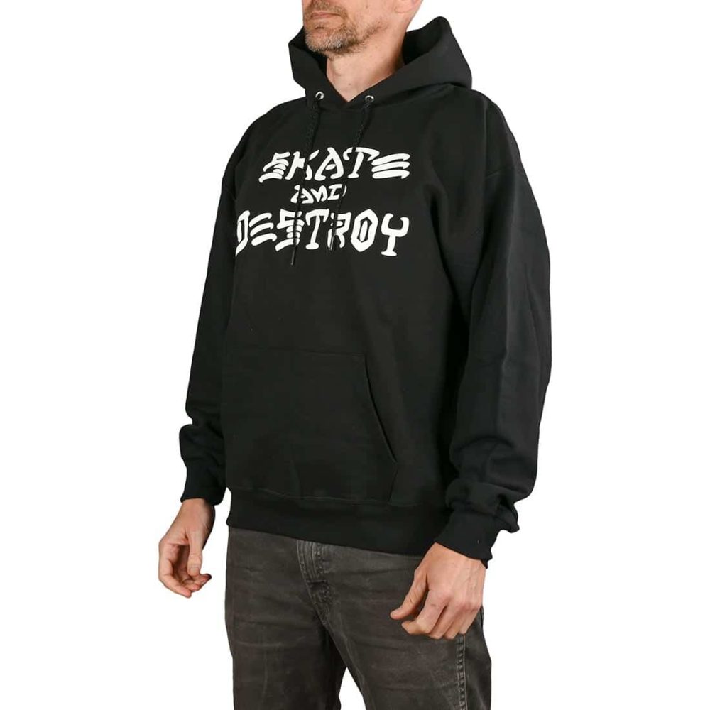 Thrasher Skate And Destroy Pullover Hoodie - Black