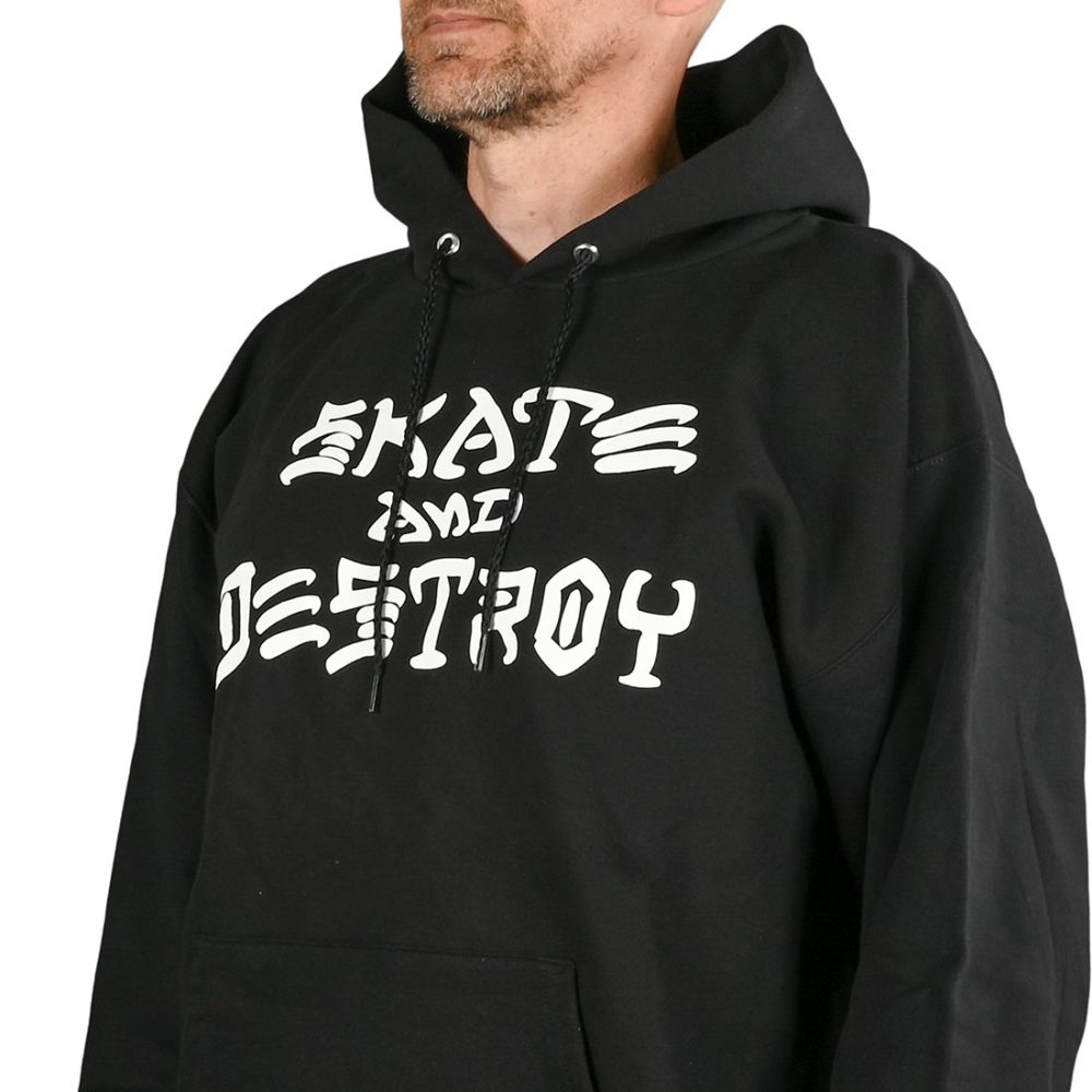 Thrasher Skate And Destroy Pullover Hoodie - Black