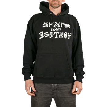 Thrasher Skate And Destroy Pullover Hoodie - Black