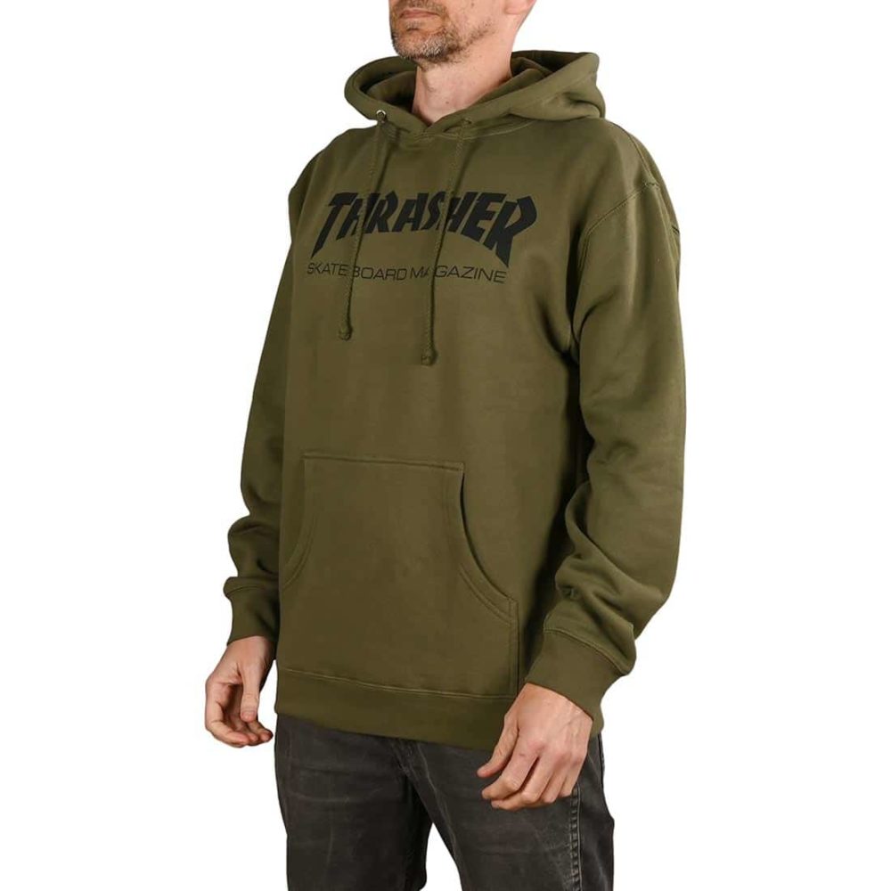 Thrasher Skate Mag Pullover Hoodie - Army