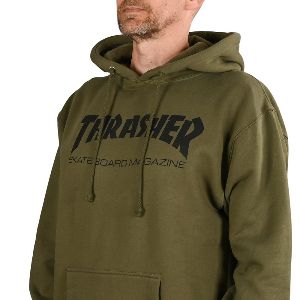 Thrasher Skate Mag Pullover Hoodie - Army