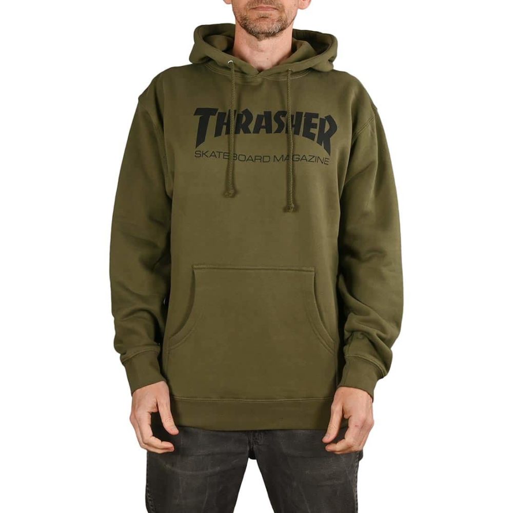 Thrasher Skate Mag Pullover Hoodie - Army