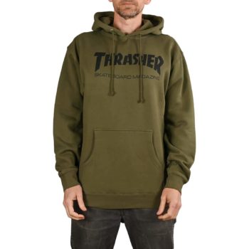 Thrasher Skate Mag Pullover Hoodie Army Supereight