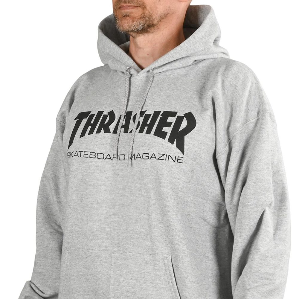 Thrasher Skate Mag Pullover Hoodie - Heather Grey