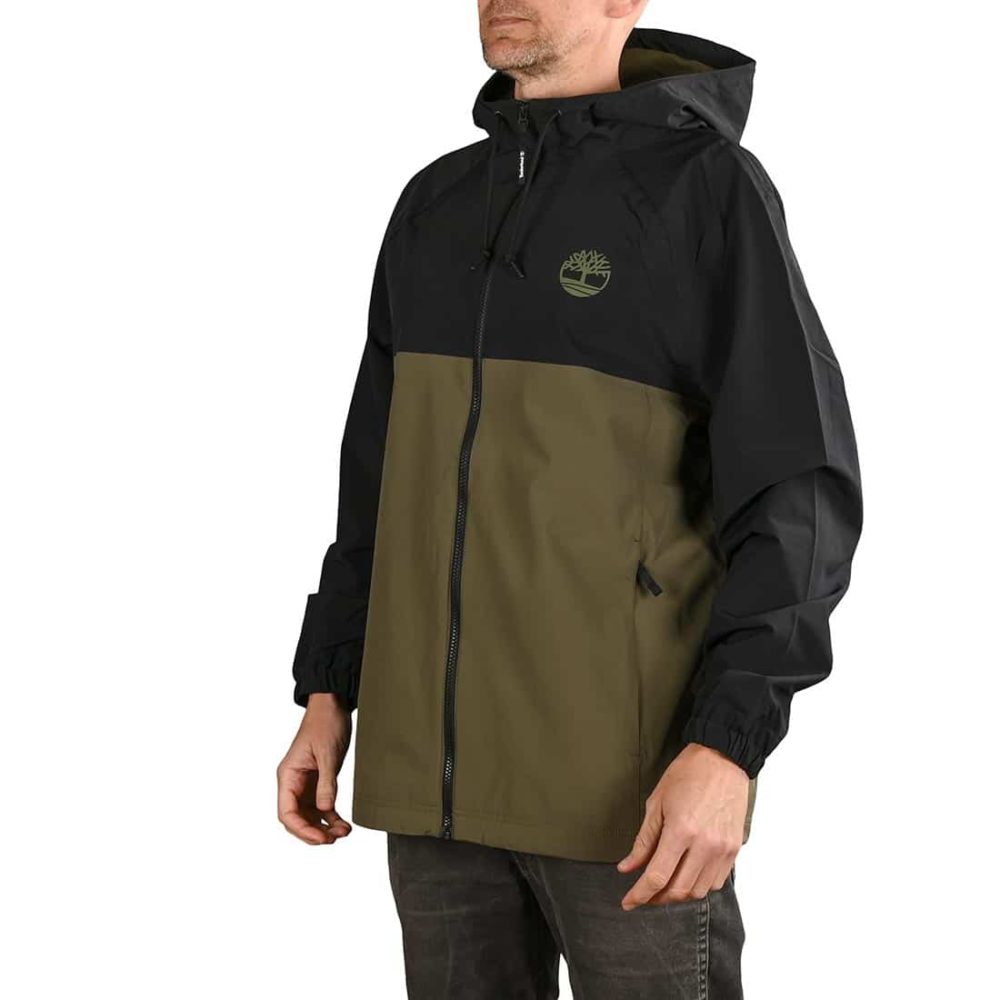 Timberland TFO YC Waterproof Hooded Shell Jacket - Black / Grape Leaf