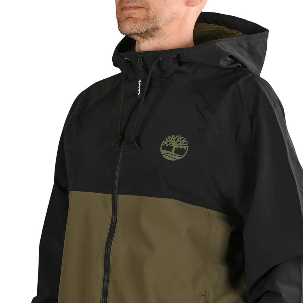 Timberland TFO YC Waterproof Hooded Shell Jacket - Black / Grape Leaf