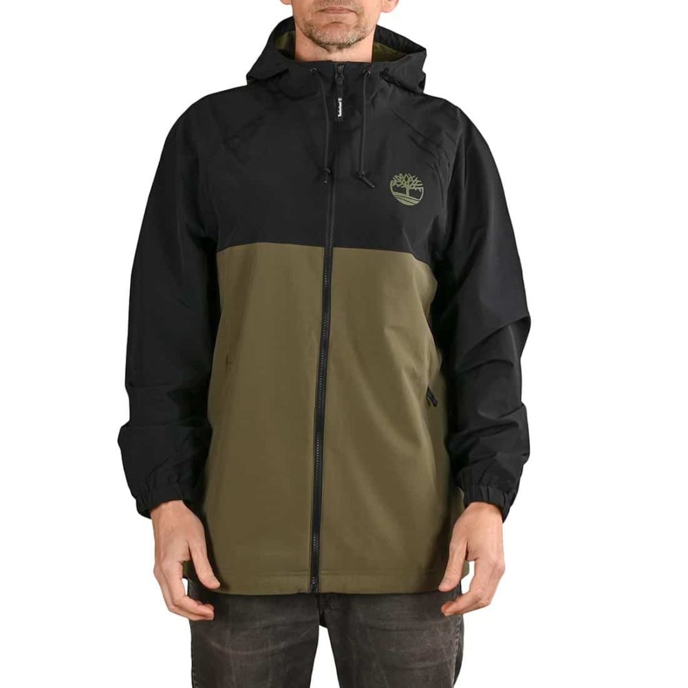 Timberland TFO YC Waterproof Hooded Shell Jacket - Black / Grape Leaf