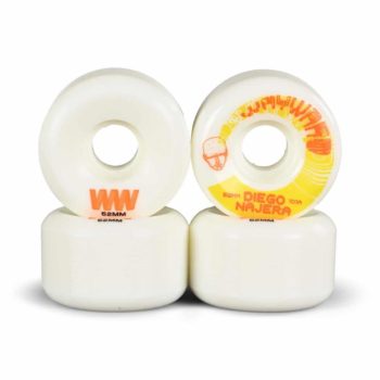 Wayward Diego Najera 52mm Funnel Cut Skateboard Wheels - White