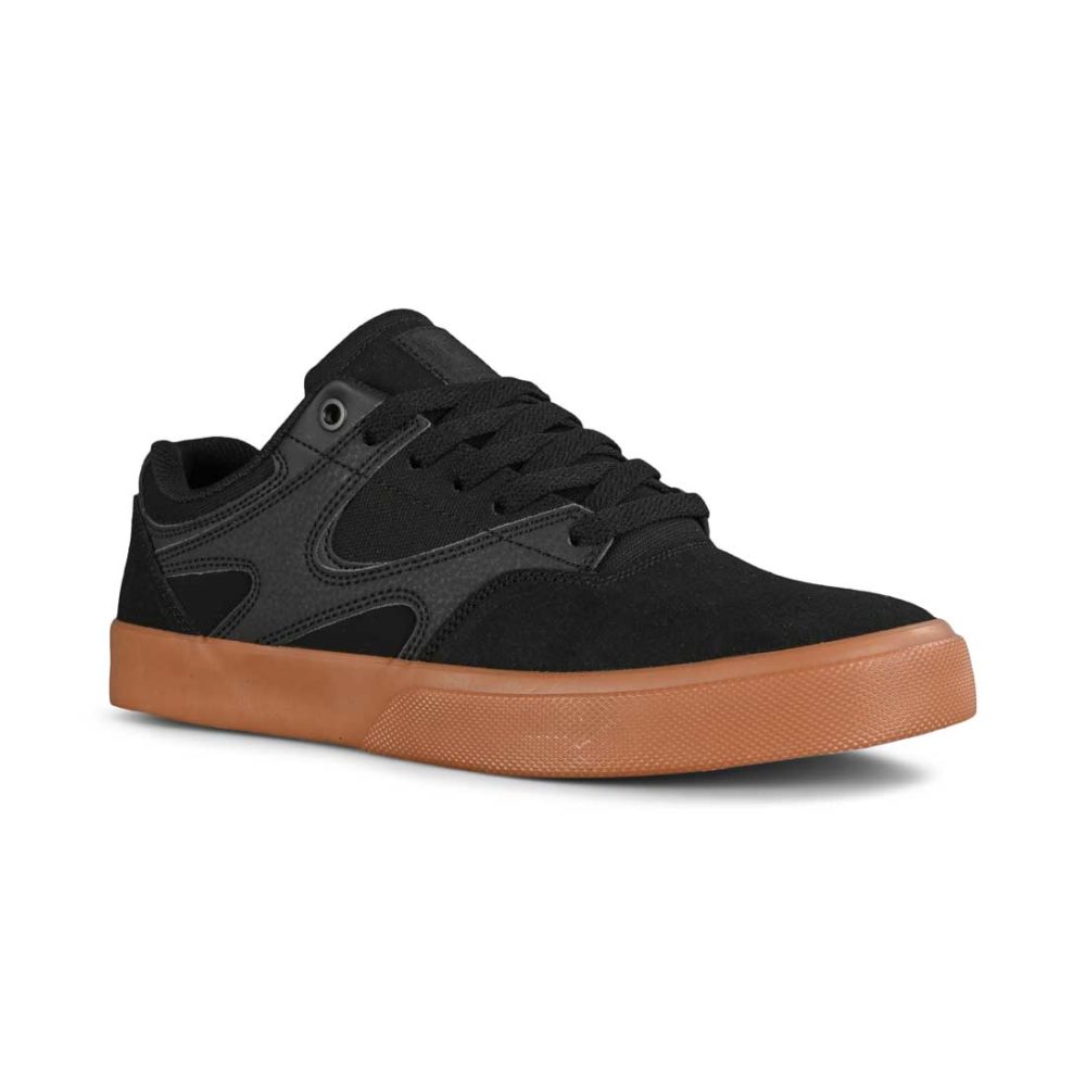 DC Kalis Vulc Skate Shoes - Black / Black / Gum