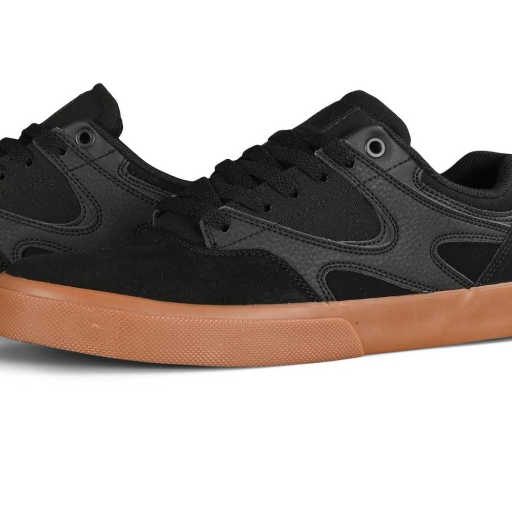 DC Kalis Vulc Skate Shoes - Black / Black / Gum