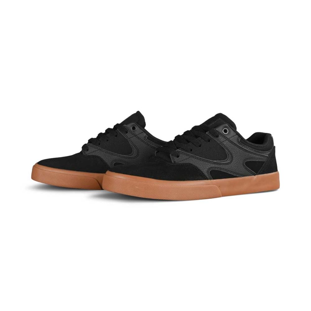 DC Kalis Vulc Skate Shoes - Black / Black / Gum