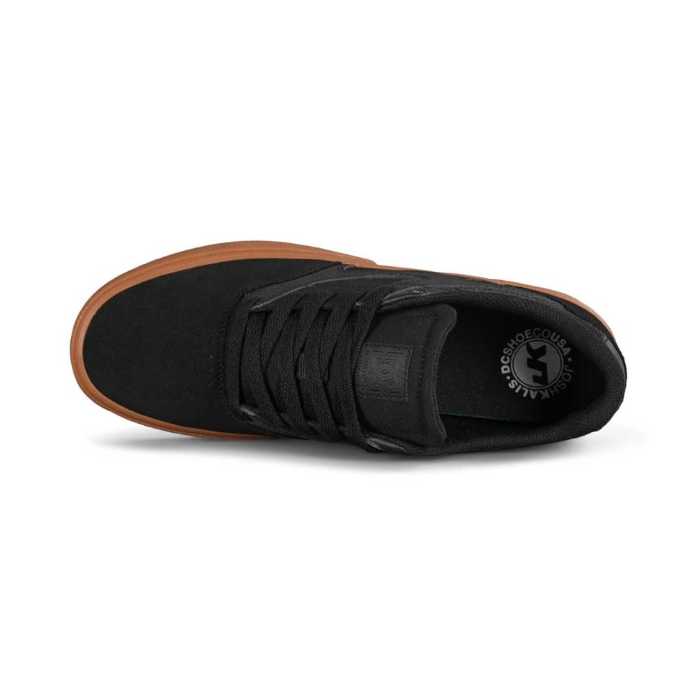 DC Kalis Vulc Skate Shoes - Black / Black / Gum