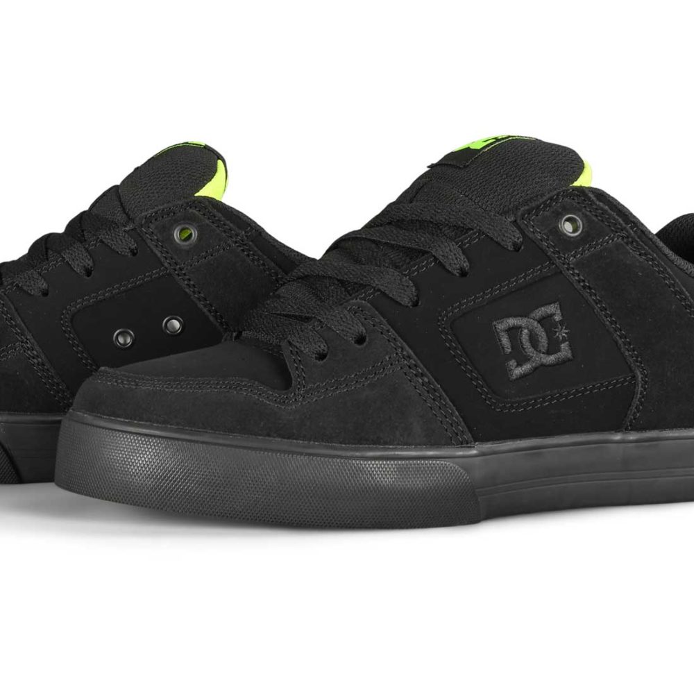 DC Pure Skate Shoes - Black / Yellow