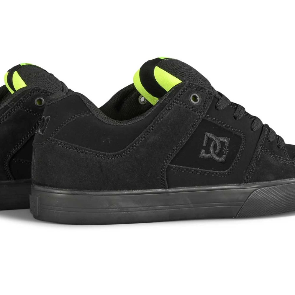 DC Pure Skate Shoes - Black / Yellow