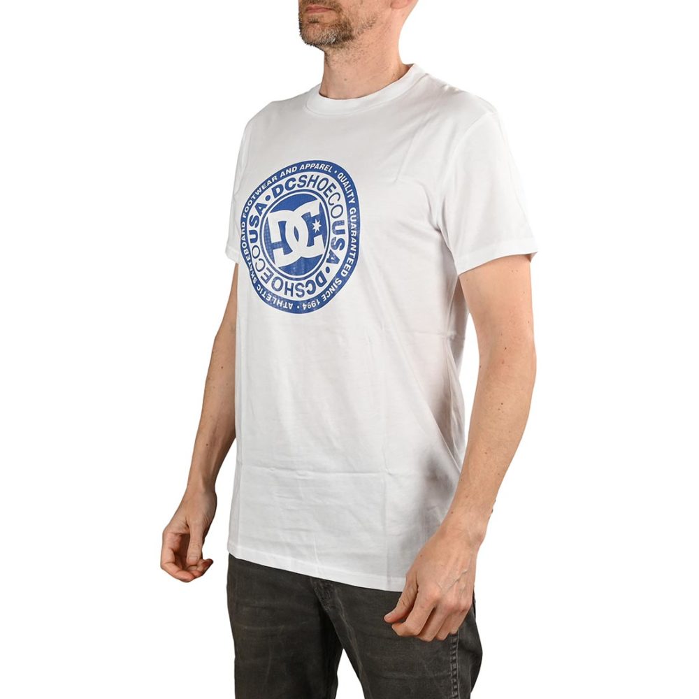 DC Shoes Circle Star S/S T-Shirt - Snow White / Nautical Blue