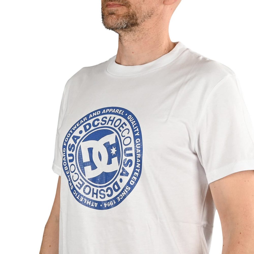 DC Shoes Circle Star S/S T-Shirt - Snow White / Nautical Blue