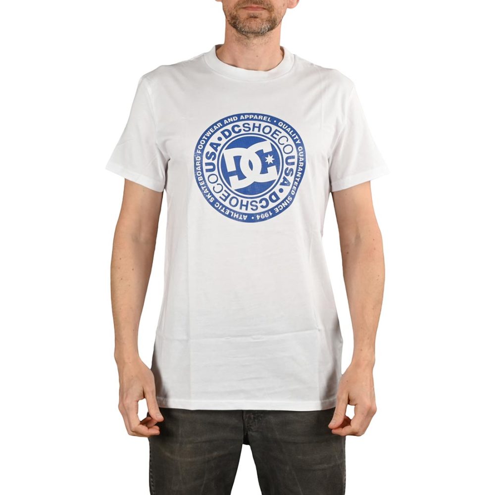 DC Shoes Circle Star S/S T-Shirt - Snow White / Nautical Blue