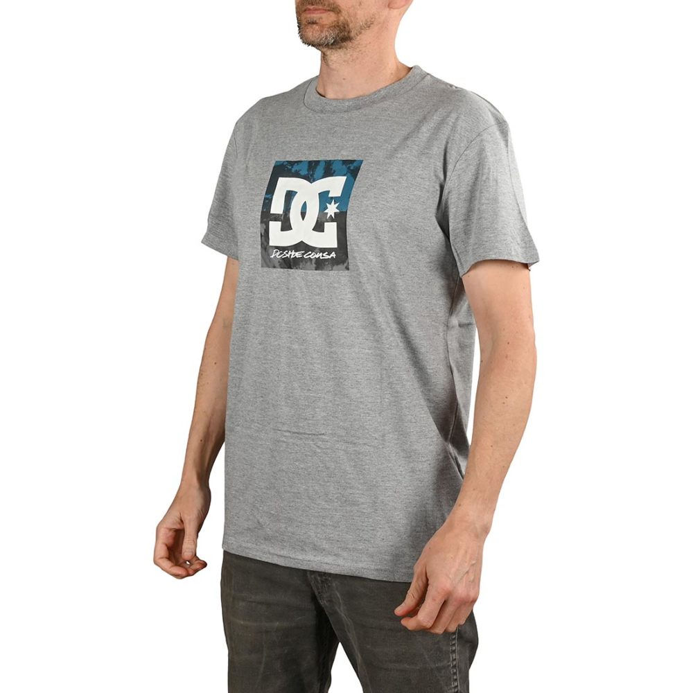 DC Shoes Double Down S/S T-Shirt - Heather Grey