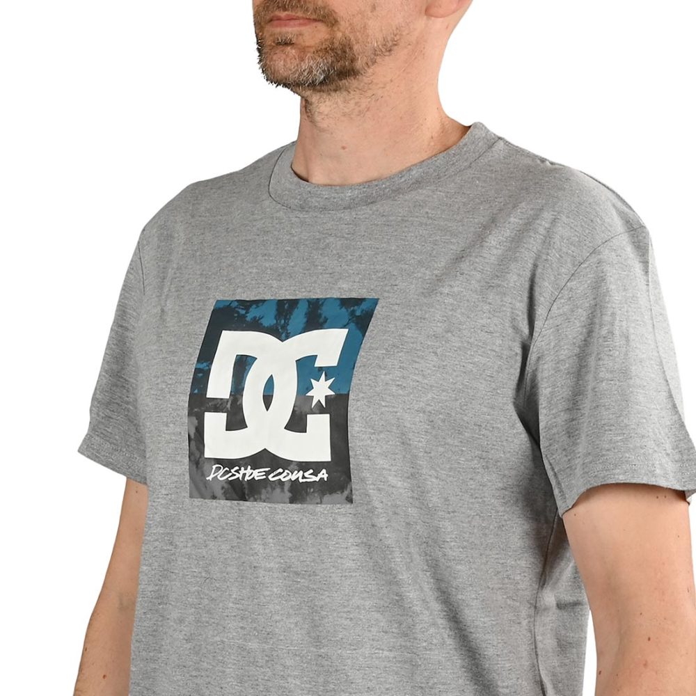 DC Shoes Double Down S/S T-Shirt - Heather Grey