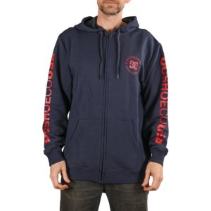 DC Shoes Star Pilot Zip Up Hoodie Black Iris Supereight