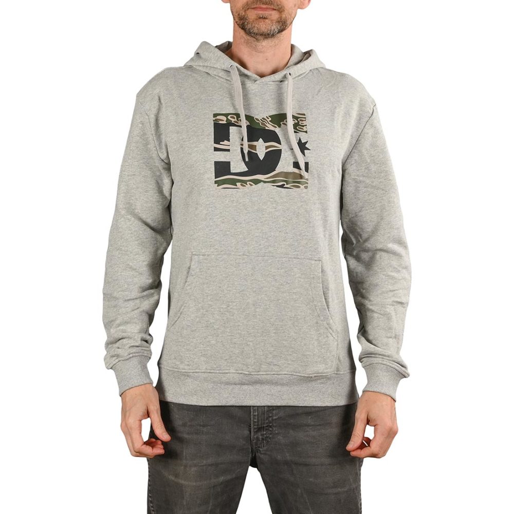 DC Shoes Star Pullover Hoodie - Grey Heather / Camo