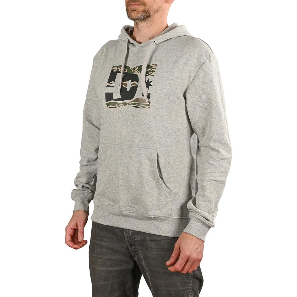 DC Shoes Star Pullover Hoodie - Grey Heather / Camo