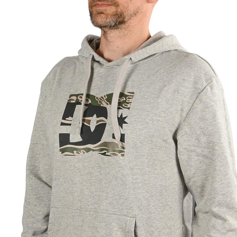 DC Shoes Star Pullover Hoodie - Grey Heather / Camo