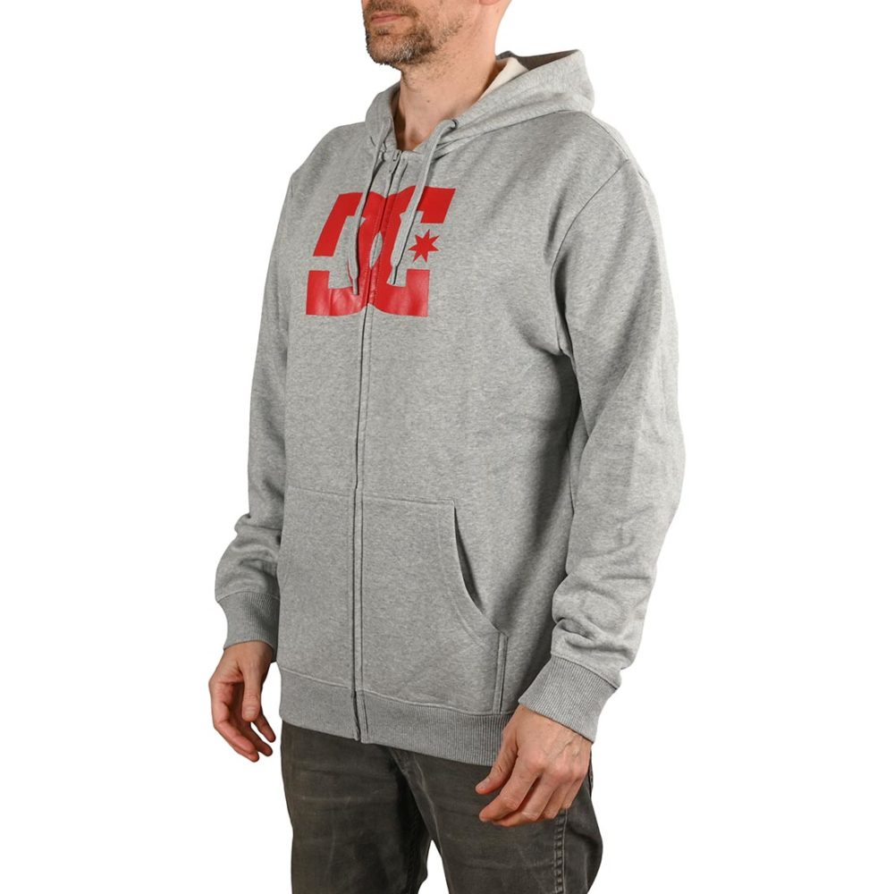 DC Shoes Star Zip-Up Hoodie - Heather Grey