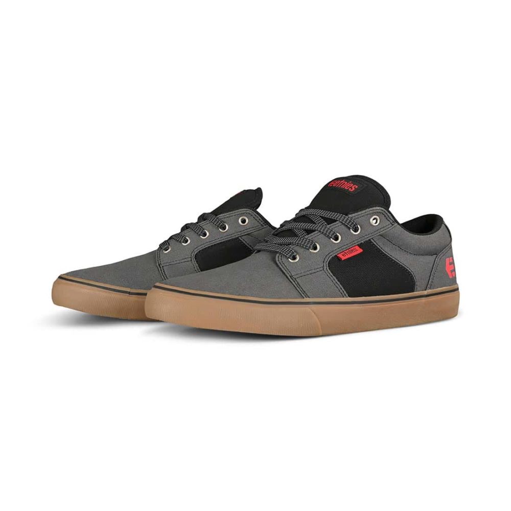 Etnies Barge Preserve Skate Shoes - Grey / Black / Gum