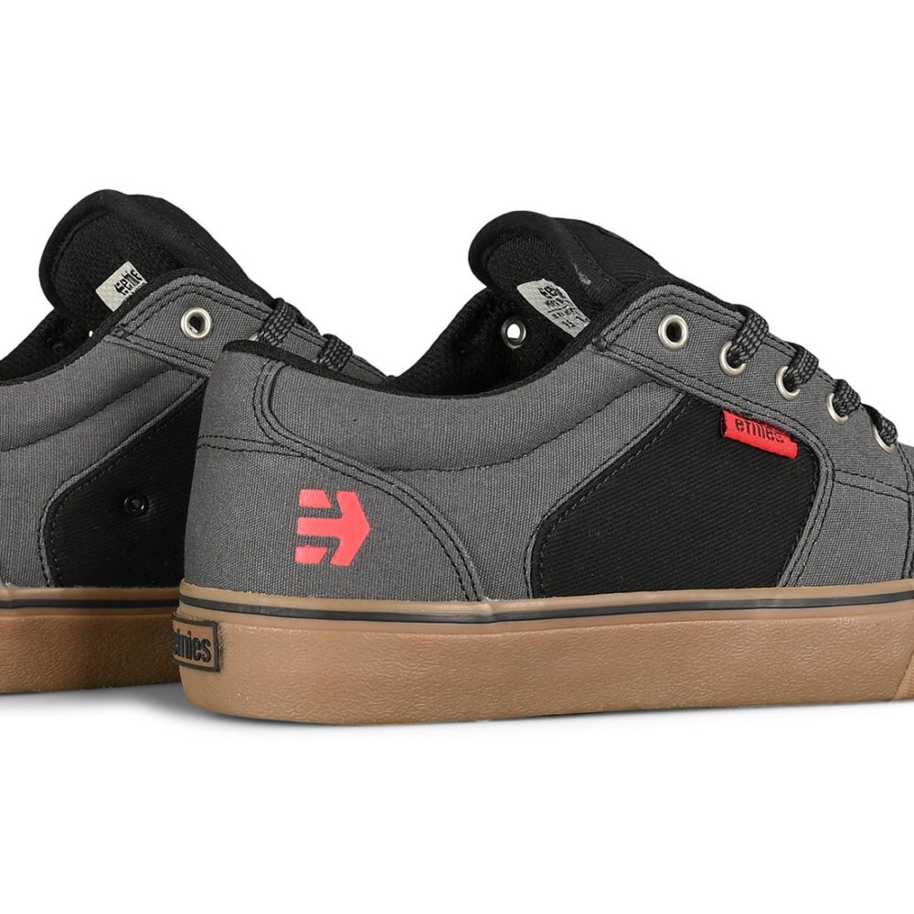 Etnies Barge Preserve Skate Shoes - Grey / Black / Gum