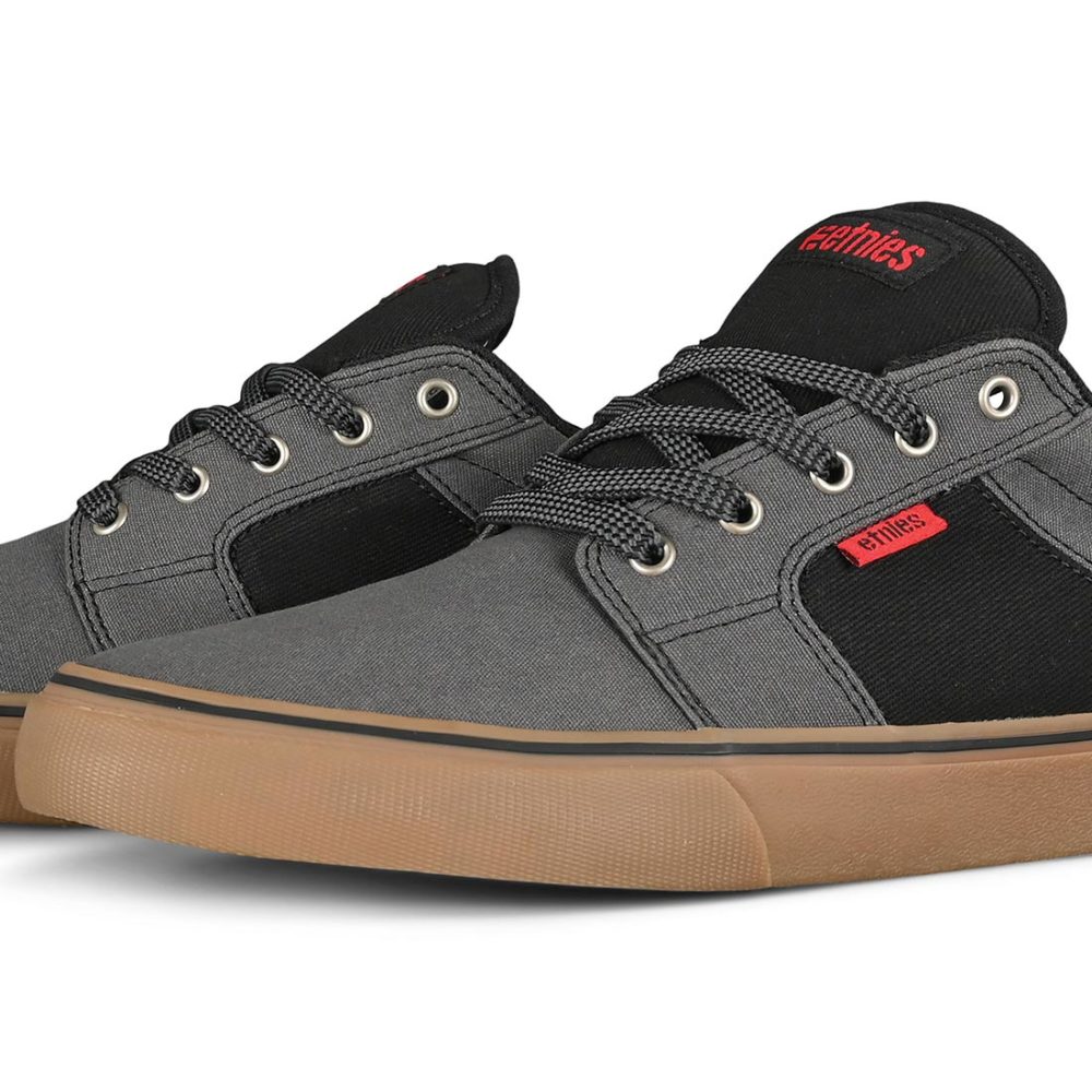 Etnies Barge Preserve Skate Shoes - Grey / Black / Gum