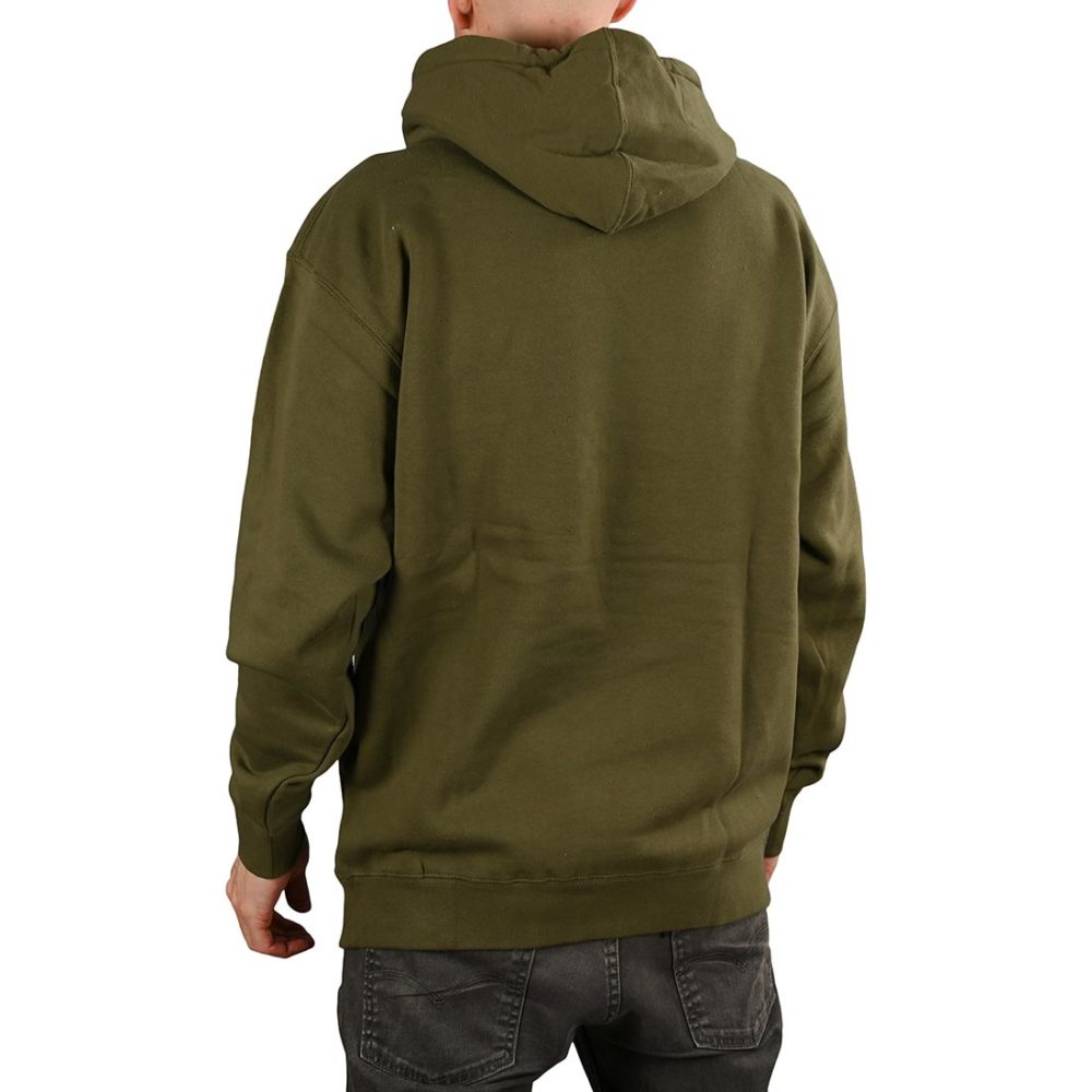 Spitfire Bighead Pullover Hoodie - Army / Yellow