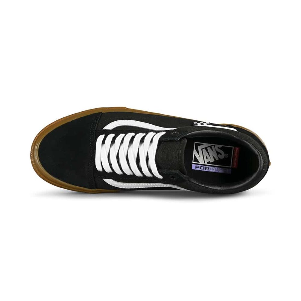 Vans Old Skool Pro Skate Shoes - Black/Gum