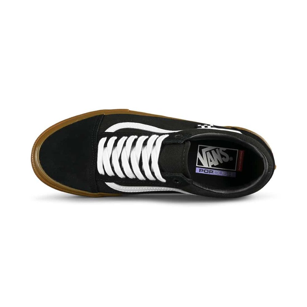 Vans Old Skool Pro Skate Shoes - Black / Gum