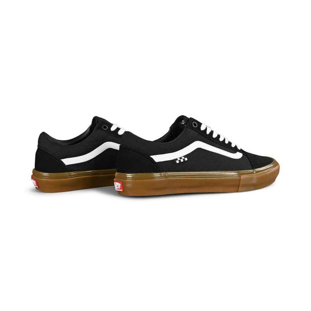 Vans Old Skool Pro Skate Shoes - Black/Gum
